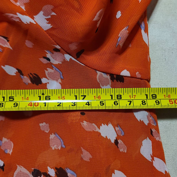 AGB  Women's Off The Shoulder Tie-Front Top Shirt sz S - Picture 7 of 9